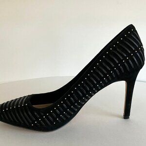 Designer Shoes - Vince Camuto Black Suede High Heel - Size 8